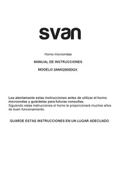 Svan SMWI2800DGX Manual De Instrucciones