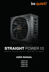 BE QUIET! STRAIGHT POWER 10 700W CM Manual Del Usuario