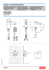 Franke AQUA202P Instrucciones De Montaje Y Servicio