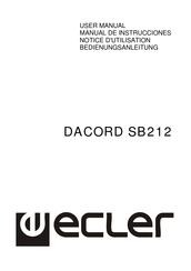 Ecler DACORD SB212 Manual De Instrucciones