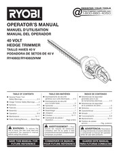 Ryobi RY40620 Manual Del Operador