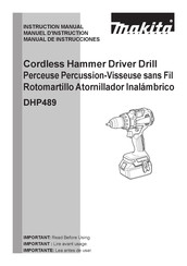 Makita DHP489 Manual De Instrucciones