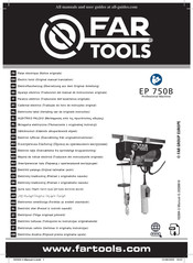 Far Tools EP 750B Traduccion Del Manual De Instrucciones Originale