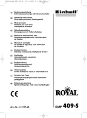 EINHELL ROYAL SMP 409-S Manual De Instrucciones