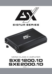 ESX SIGNUM SXE2000.1D Manual De Uso
