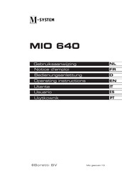 M-system MIO 640 Manual Del Usuario