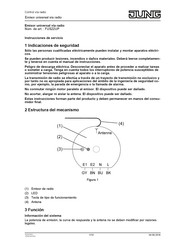 Jung FUS 22 UP Instrucciones De Servicio