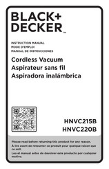 Black and Decker HNVC215B Manual De Instrucciones