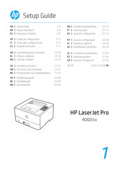 HP LaserJet Pro 4002dw Serie Guía De Configuración