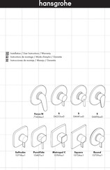 Hansgrohe Focus N 71424 1 Serie Instrucciones De Montaje / Manejo / Garantía