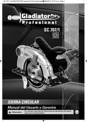 Gladiator PRO SC 707/1 Manual Del Usuario Y Garantía