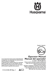 Husqvarna 96795380101 Manual Del Operador