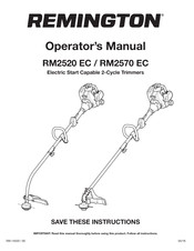 Remington RM2520 EC Manual Del Operador