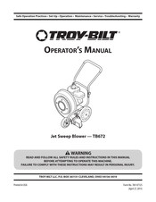 Troy-Bilt 24A-672G011 Manual Del Operador