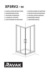 RAVAK XP3RV2 90 Instrucciones De Montaje