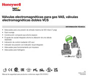 Honeywell krom schroeder VAS F Serie Información Técnica