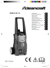 CleanCraft HDR-K 39-12 Traducción De Las Instrucciones Originales