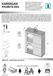 Forte KARDIGAN KRGM01B-0004 Instrucciones De Montaje