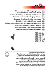 Grizzly ERB 550-3U Traduccion Del Manual De Instrucciones Originale