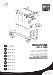 ims PRO IMS MULTIWELD 160M Manual Del Usuario