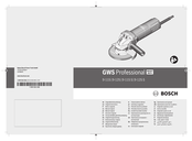 Bosch HEAVY DUTY GWS Professional 9-115 Manual Original