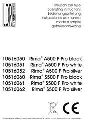 LDR Rima A500 F Pro white Instrucciones De Manejo