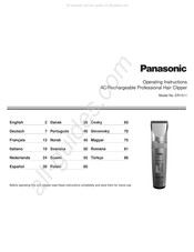 Panasonic ER1511 Manual Del Usuario