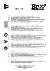 BEA WM 12-156C Instrucciones Adicionales