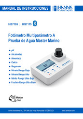 Hanna Instruments HI97105 Manual De Instrucciones