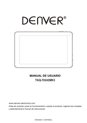 Denver TAQ-70242MK3 Manual De Usuario