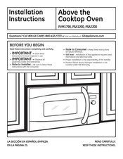 Monogram PSA1200 Instrucciones De Instalación