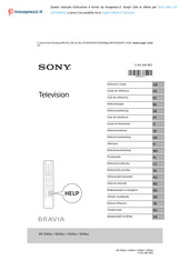 Sony XR- 55X9 J Serie Guía De Referencia