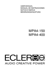 Ecler MPA4-400 Manual De Instrucciones