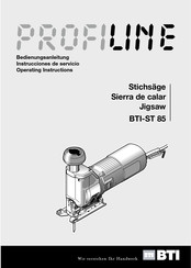 BTI PROFILINE BTI-ST 85 Instrucciones De Servicio