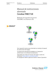 Endress+Hauser Cerabar PMC71B Manual De Instrucciones