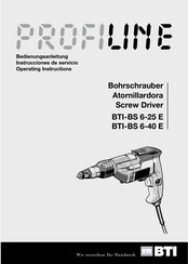 BTI PROFILINE BTI-BS 6-40 E Instrucciones De Servicio