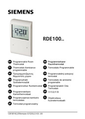 Siemens RDE 100 Instrucciones De Manejo