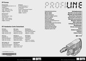 BTI PROFILINE SH 11 E Manual Original