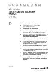 Endress+Hauser iTEMP HART TMT142 Manual De Instrucciones