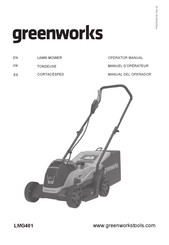 Greenworks LMG401 Manual Del Operador