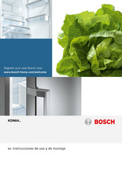 Bosch KDN64 Serie Instrucciones De Uso Y De Montaje