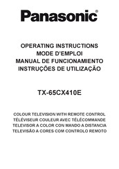 Panasonic TX-65CX410E Manual De Funcionamiento