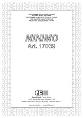 Gessi MINIMO 17039 Instrucciones De Montaje