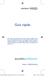 Alcatel onetouch 992D Guía Rápida