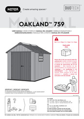 Keter DUOTECH OAKLAND 7513 Manual Del Usuario