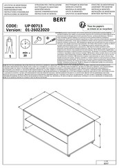 Forma Ideale BERT UP 00713 Instrucciones De Montaje