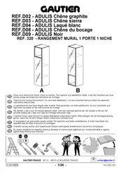 Gautier ADULIS D09 Instrucciones De Montaje