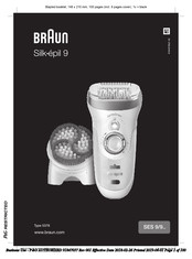 Braun Silk epil SES 9/9 Serie Manual Del Usuario