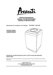 Avanti TLW21D2P Manual De Instrucciones