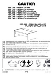 Gautier PREFACE D42 Instrucciones De Montaje